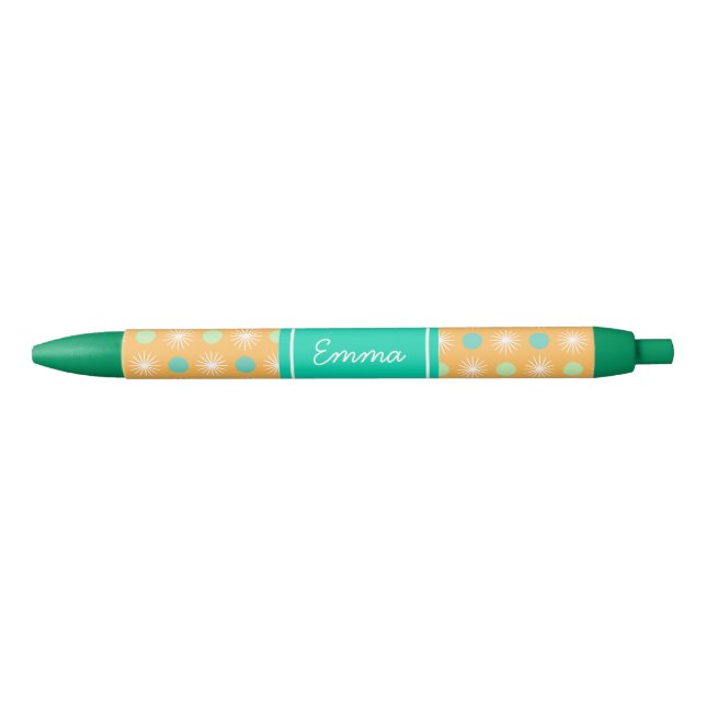 Light Orange Boho Retro Pattern Pen (Front)