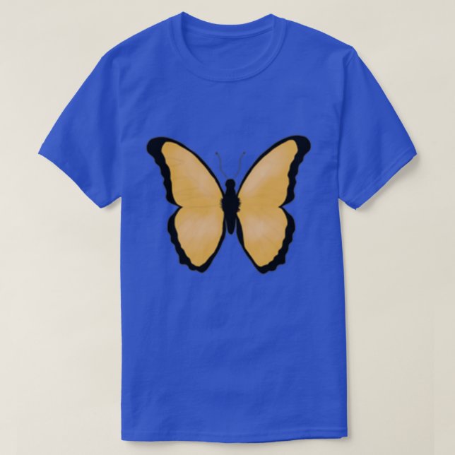 Light Orange Butterfly T-Shirt (Design Front)