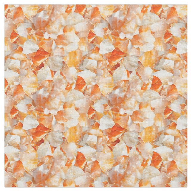 Light Orange Gemstones  Fabric (Close Up)