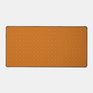 Light Orange Pattern Artistic Design Desk Mat