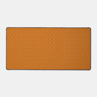 Light Orange Pattern Artistic Design Desk Mat
