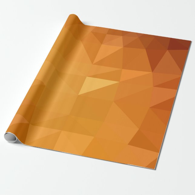 Light orange polygonal illustration, which consist wrapping paper (Unrolled)