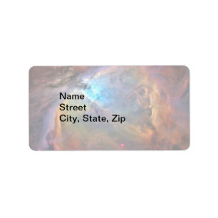 Light Orion Nebula Space Galaxy, ZGOS, Address Label