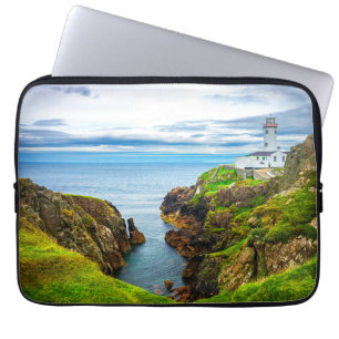 Light Over the Edge – Fanad Head Lighthouse Laptop Sleeve