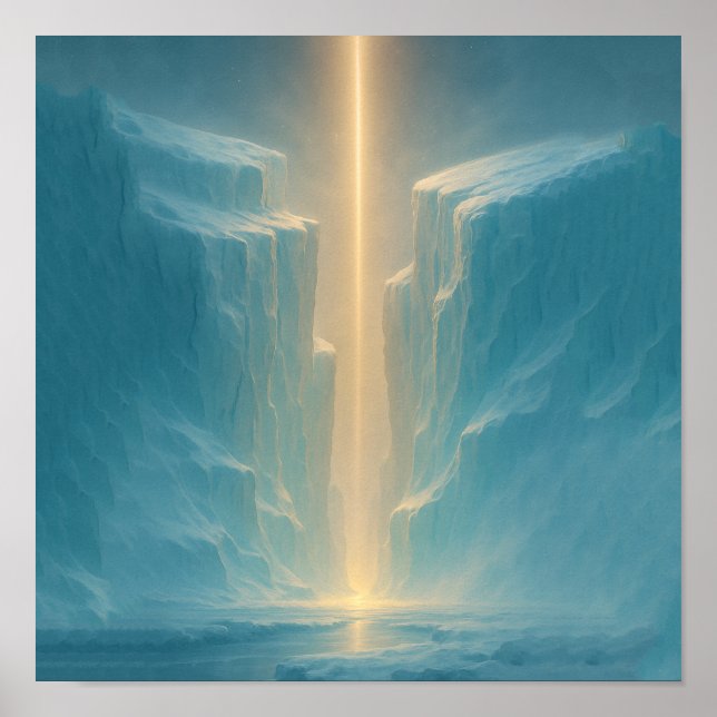 Light Over the Glacier Poster (Front)