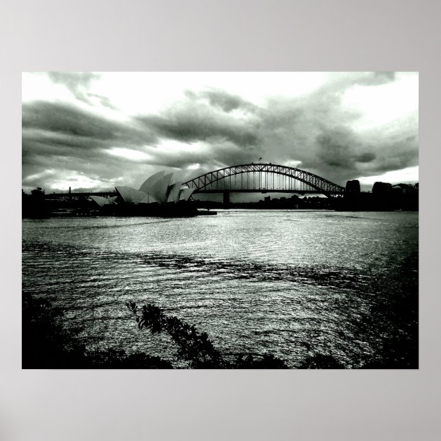 Light over the harbour poster (Front)