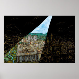 Light over the Temple, Jonathan Kis-Lev Poster