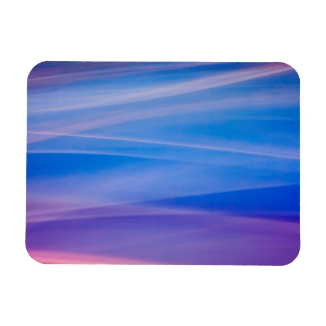 Light painting abstract colour trails magnet (Horizontal)