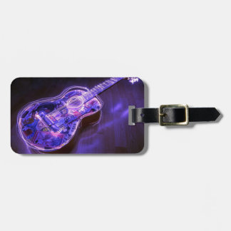 Light painting : guitar - luggage tag