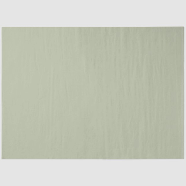 Light Pale Sage Green Elegant Neutral Solid Colour Tissue Paper (Front)