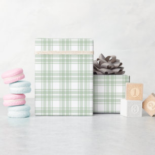 Light Pale Sage Wrapping Pattern Roll Paper