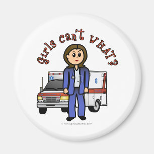 Light Paramedic Girl Magnet