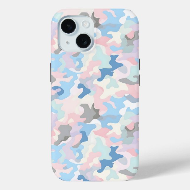 Light Pastel Camouflage Case-Mate iPhone Case (Back)
