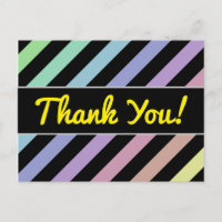 Light Pastel Colours & Black Stripes Pattern