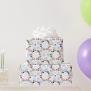 Light Pastel Floral  Soft Blush Pink & Lavender  Wrapping Paper