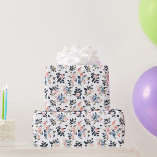 Light Pastel Floral Soft Blush Pink & Lavender Wrapping Paper