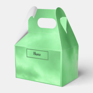 Light Pastel Green Clouds Photo  Favour Box