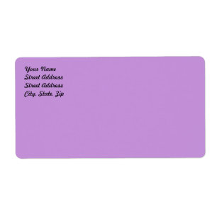 Light Pastel Lavender Shipping Label