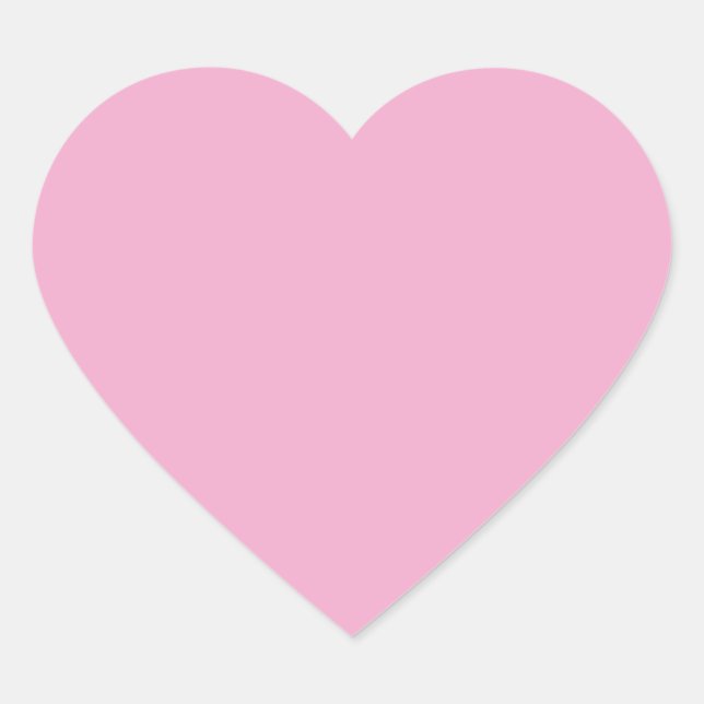 Light Pastel Pink Heart Sticker (Front)