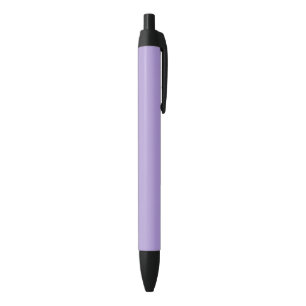 Light Pastel Purple Solid Colour Black Ink Pen