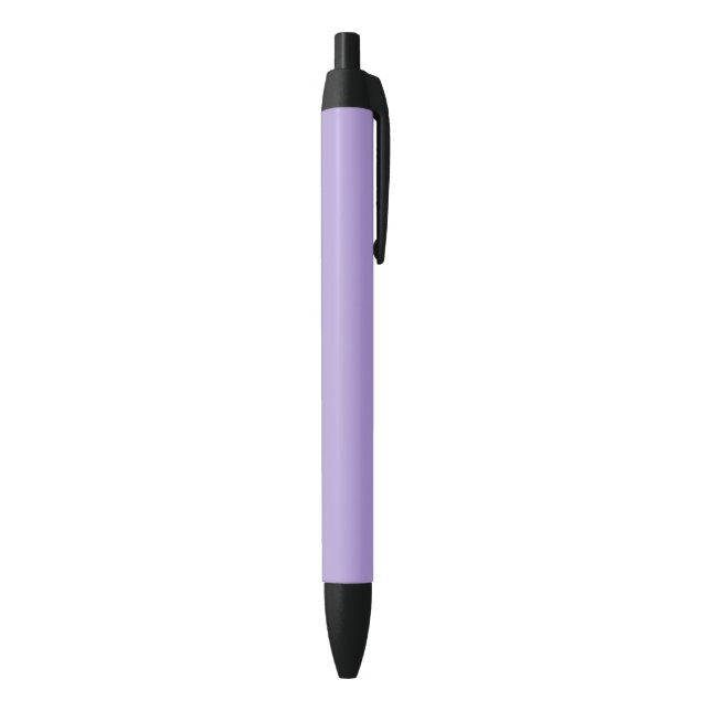 Light Pastel Purple Solid Colour Black Ink Pen (Bottom (Vertical))