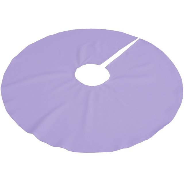 Light Pastel Purple Solid Colour Brushed Polyester Tree Skirt (Angled)