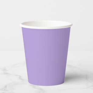 Light Pastel Purple Solid Colour Paper Cups