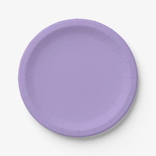 Light Pastel Purple Solid Colour Paper Plate
