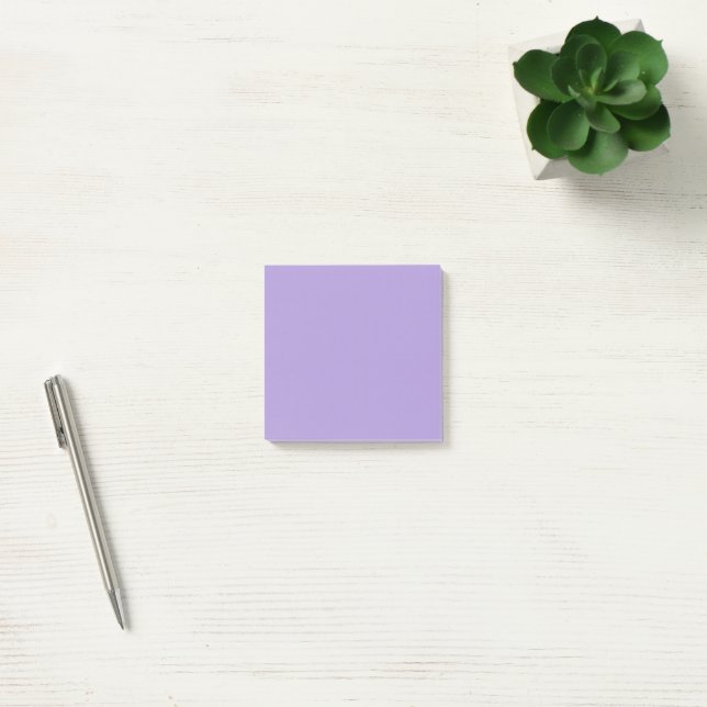 Light Pastel Purple Solid Colour Post-it Notes (Office)