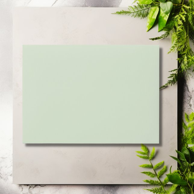 Light Pastel Sage Green Garden Wedding Envelope (Light Pastel Sage Green Garden Wedding Envelope)