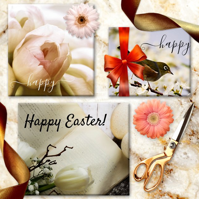 Light Pastel Spring  Wrapping Paper Sheet (Wrapping paper sheets featuring a variety of designs for a spring celebration in light pastels)