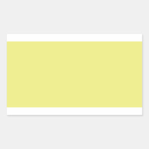 Light Pastel Yellow Rectangle Sticker
