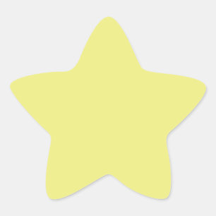 Light Pastel Yellow Star Sticker