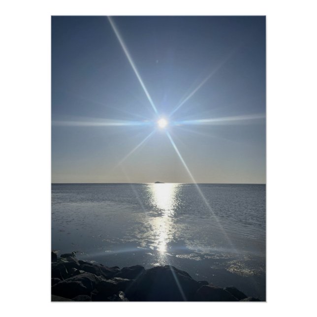 Light Path Across the Sea Poster (Front)