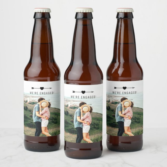 Light Photo | Engagement | Beer Label (Bottles)
