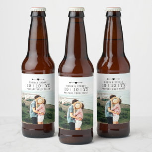 Light Photo   Save The Date   Beer Label