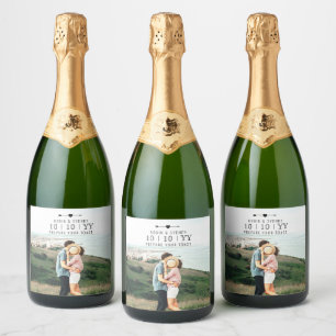 Light Photo   Save The Date   Bottle Label