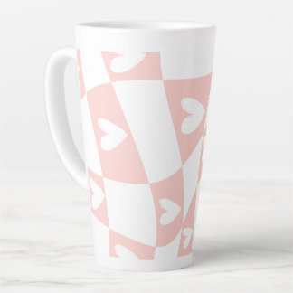 Light Pink Abstract Heart Mug – Minimal Aesthetic