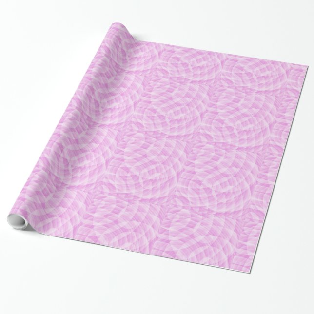 Light Pink Abstract Pattern Wrapping Paper (Unrolled)