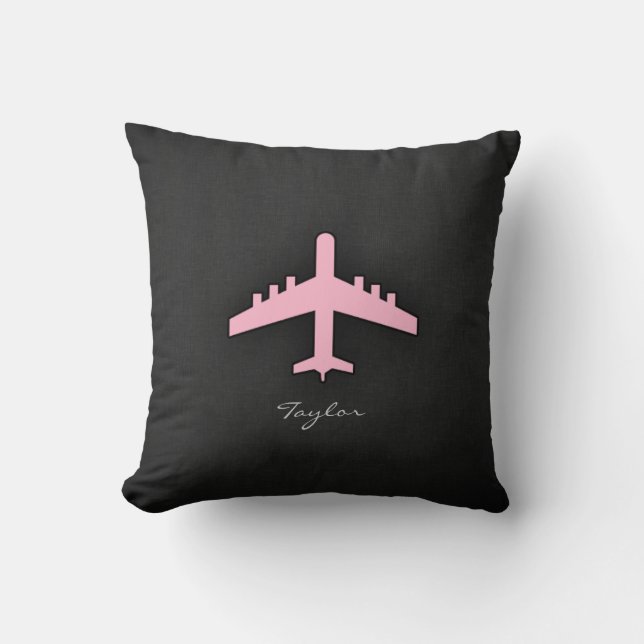 Light Pink Aeroplane Cushion (Front)