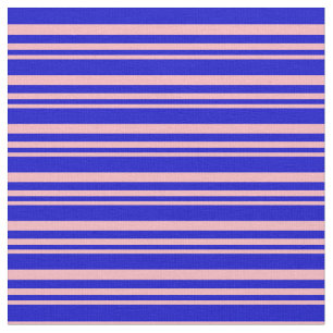 Light Pink and Blue Coloured Stripes Pattern Fabric