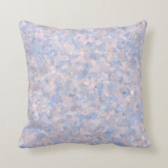 Light Pink and Blue Cushion Zazzle.co.uk