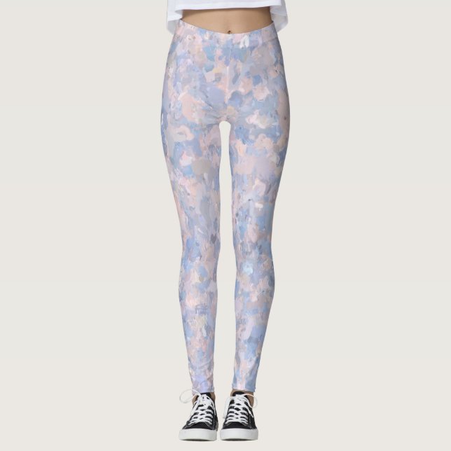 Light Pink and Blue Leggings (Front)
