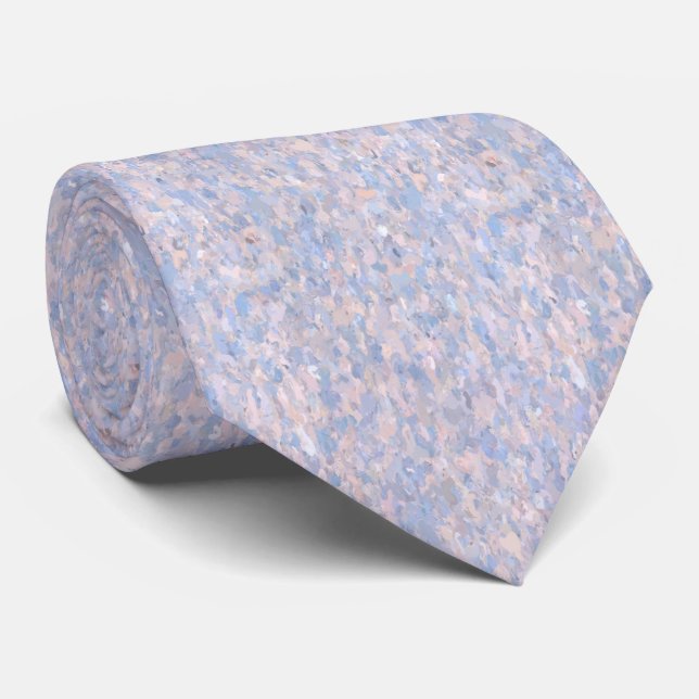 Light Pink and Blue Tie (Rolled)