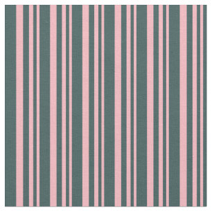 Light Pink and Dark Slate Grey Coloured Lines Fabric