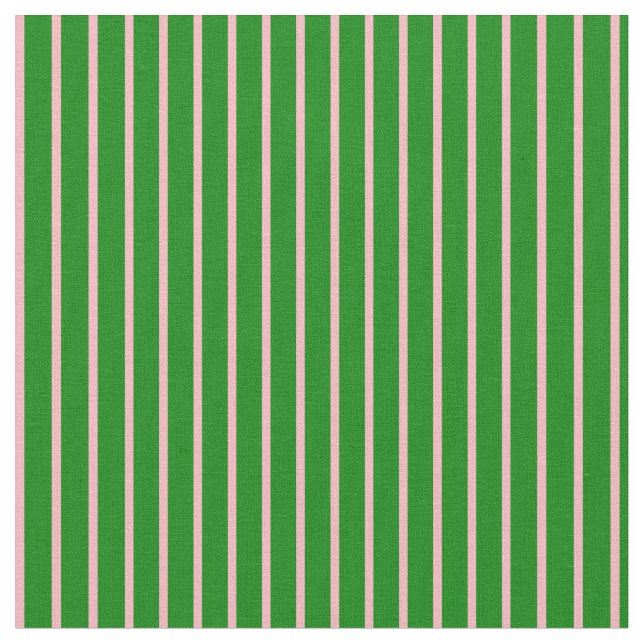 Light Pink and Green Coloured Pattern Fabric (Close Up)