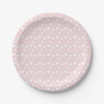 Light Pink and Hearts, birthday, shower, party