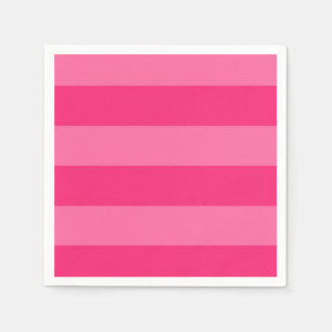 Light Pink and Hot Pink Stripes Napkin