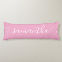 Light Pink and White Cute Curl Signature Name