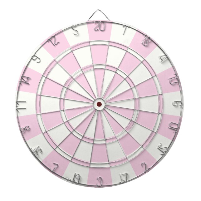 Light Pink And White Dartboard (Front)